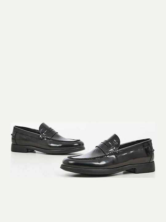 Δερμάτινα Ανδρικά Loafers σε Μαύρο Χρώμα