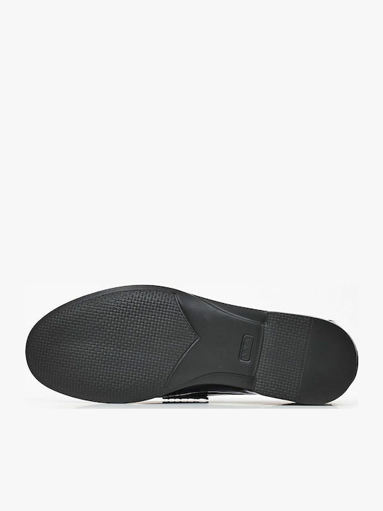 Δερμάτινα Ανδρικά Loafers σε Μαύρο Χρώμα