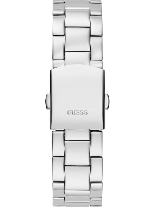 Guess Eclipse Women's Watch Chronograph with Silver Metal Bracelet