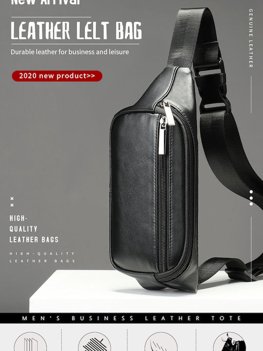 Herren Bum Bag Taille Schwarz
