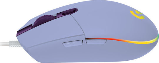Logitech G203 LightSync RGB Геймърска Мишка 8000 DPI Лилав