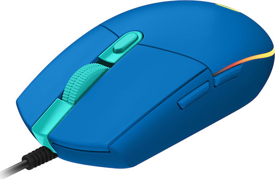 Logitech G203 Lightsync RGB Gaming Ποντίκι 8000 DPI Μπλε