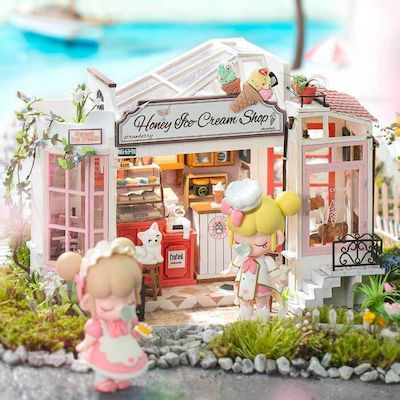 Robotime Παιχνίδι Κατασκευών Ξύλινo DIY Miniature Honey Ice Cream Shop