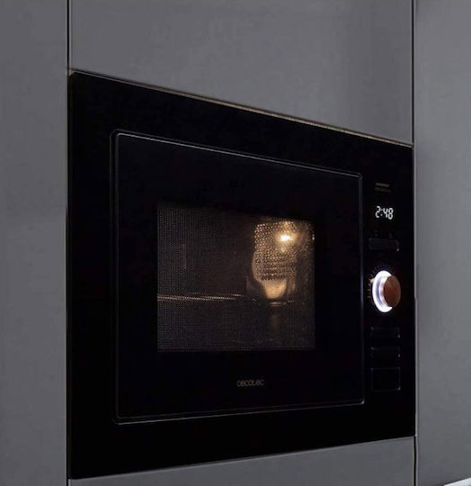 Cecotec Grandheat 2590 Built-in Blackrose Εντοιχιζόμενος Φούρνος Μικροκυμάτων με Grill 25lt Μαύρος
