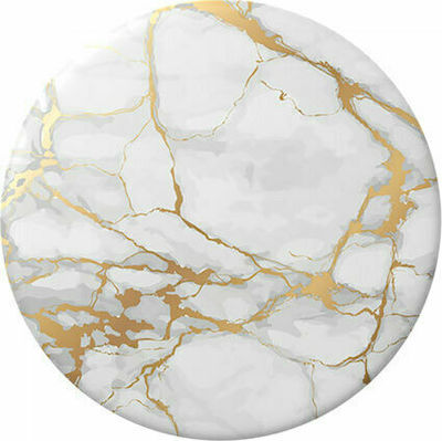 PopSockets PopGrip for Mobile Phone Gold Lutz Marble