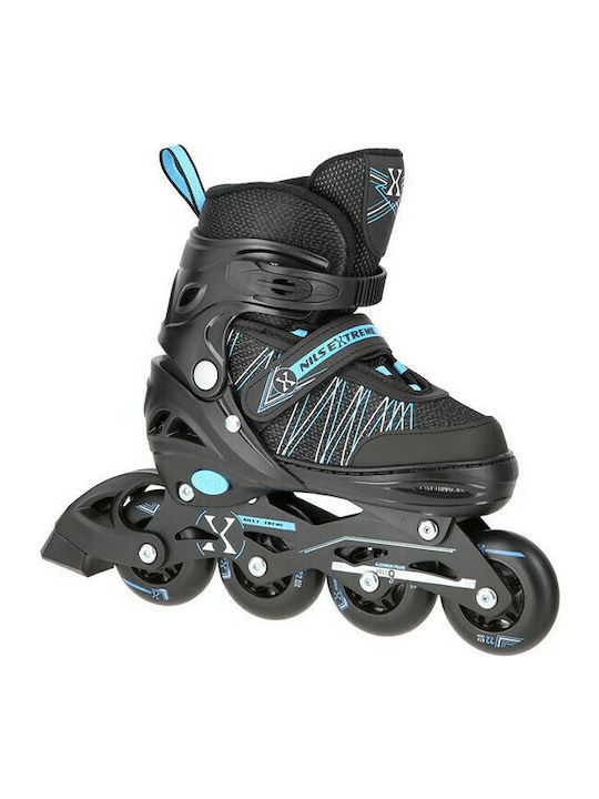 Nils NH11912 Inline Αυξομειούμενα Rollers Μαύρα Παιδικά