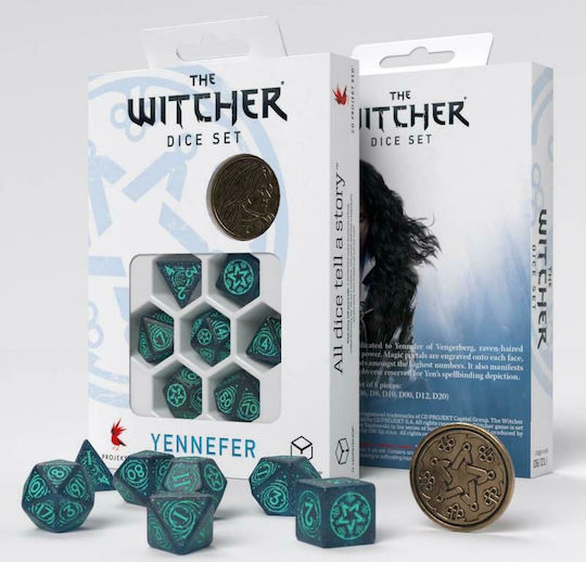 Q Workshop The Witcher The Witcher Dice Set Dice Yennefer - Sorceress Supreme 8pcs SWYE3W