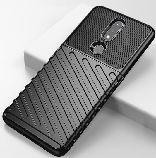 Thunder Thunder Back Cover Σιλικόνης Μαύρο (Nokia 2.4)