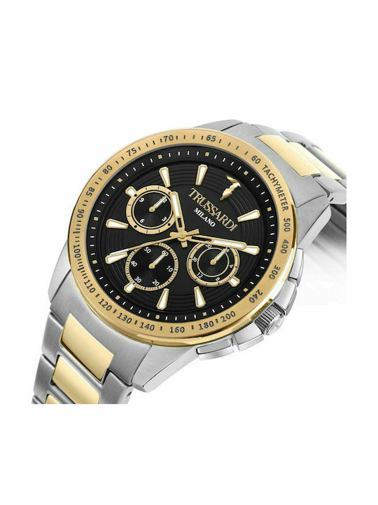 Trussardi T-Hawk Ρολόι Μπαταρίας με Μεταλλικό Μπρασελέ Trussardi T-Hawk Ρολόι Μπαταρίας με Μεταλλικό Μπρασελέ