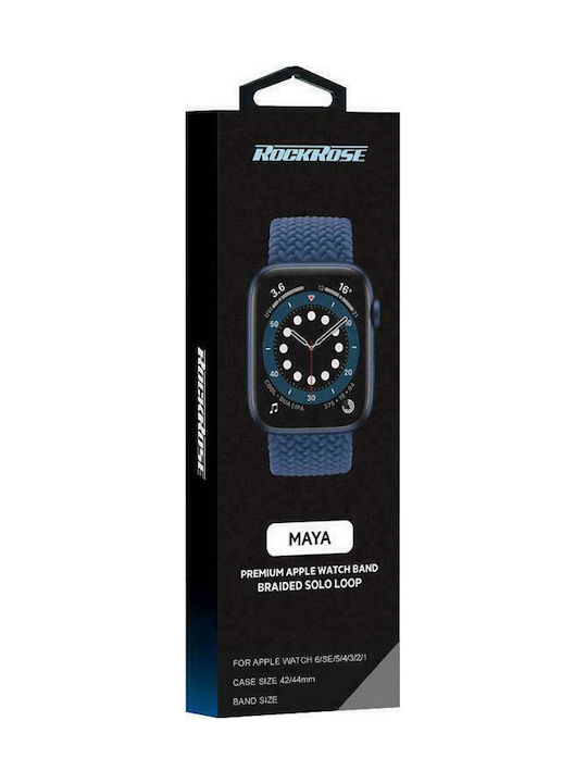 Rockrose Maya 165mm Λουράκι Υφασμάτινο Μπλε (Apple Watch 42/44/45mm)