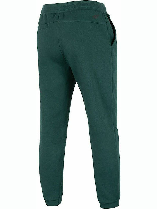 4F Men's Sweatpants with Rubber Green