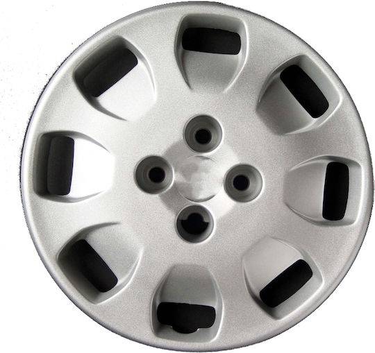 Farad Auto Radkappen Set mit Marke Fiat 4Stück 13" Silber