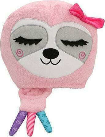 Zoocchini Baby-Badetuch mit Kapuzen Sadie The Sloth Rosa 127x55cm