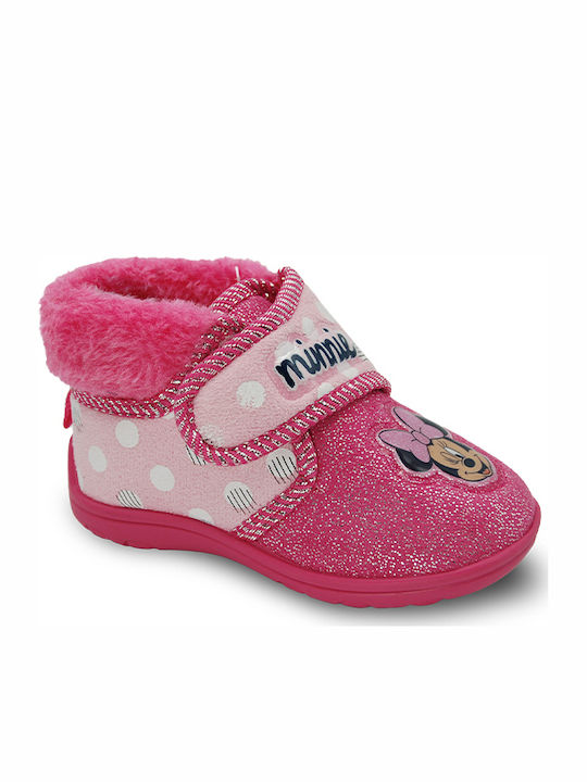 Disney Kids Slipper Ankle Boot Pink