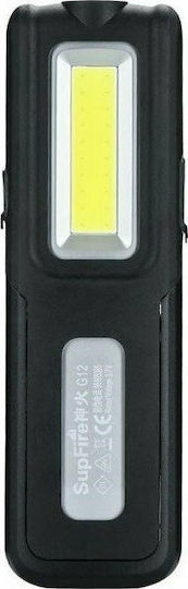 Superfire Lumină de lucru și de sit, cu baterie Lanternă LED IP44 cu Luminozitate Maximă 566lm Negru