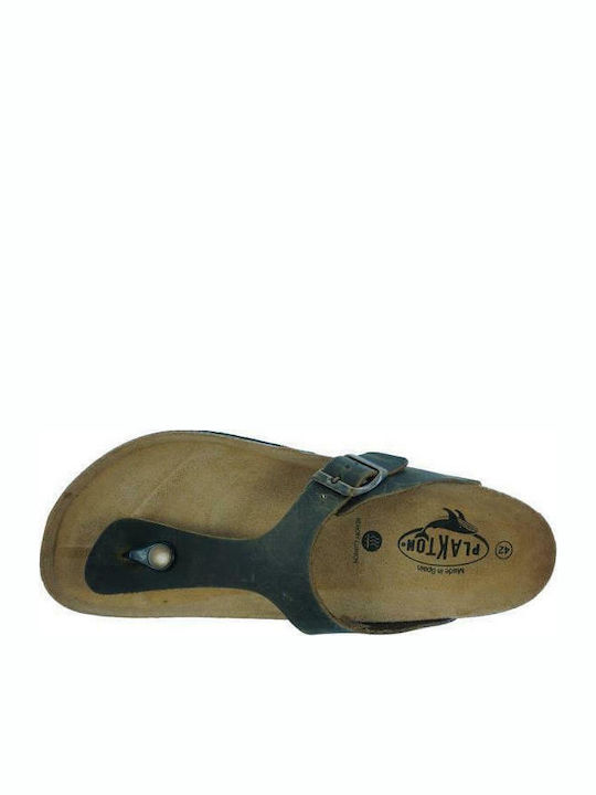 Men's Leather Sandals Green