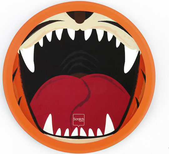 Scratch Europe Jucărie Practică de țintire Exterior Scratch Hand Disker Tiger-Lion