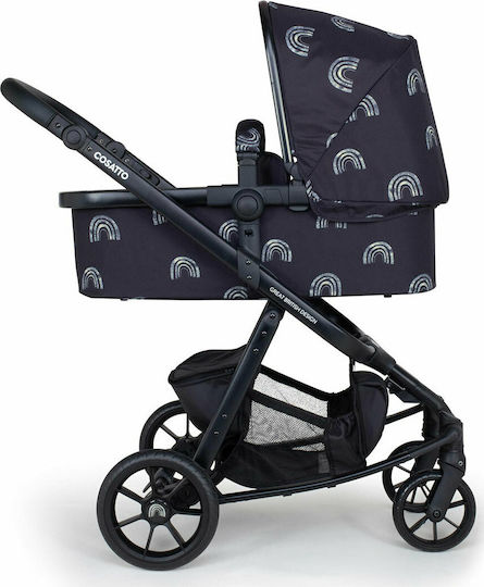 Cosatto Giggle Quad Adjustable 2 in 1 Baby Stroller Suitable for Newborn Night Rainbow
