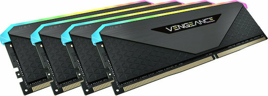 Corsair Vengeance RGB RT 32GB DDR4 RAM with 4 Modules (4x8GB) and 3600 Speed for Desktop