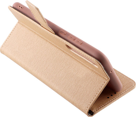 Volte-Tel Allure Magnet Brieftasche Synthetisches Leder Gold (Huawei P40 Lite 5G)