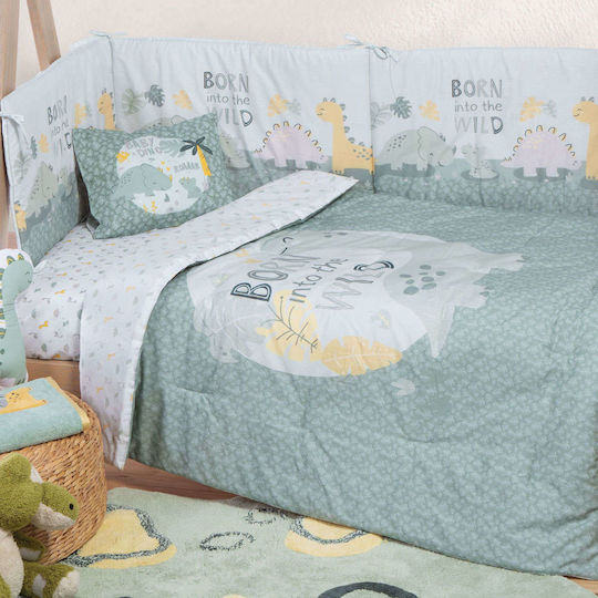 Nef-Nef Homeware Standard Bumper Baby Dino 40x187cm