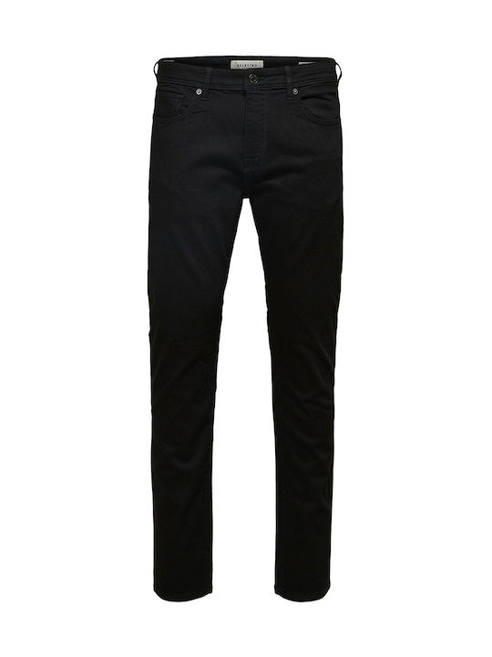 Men's Jeans Pants Elastic with Slim Fit Black