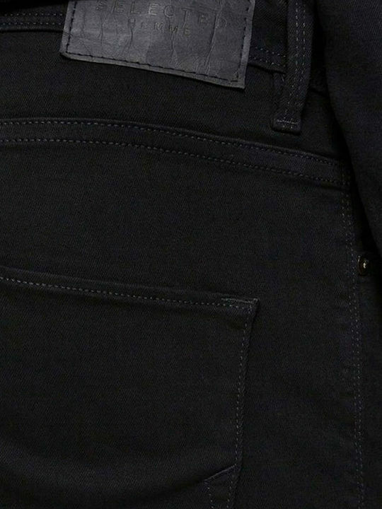 Men's Jeans Pants Elastic with Slim Fit Black
