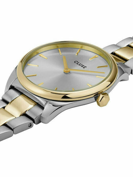 Cluse Feroce Petite Women's Watch with Gold Metal Bracelet