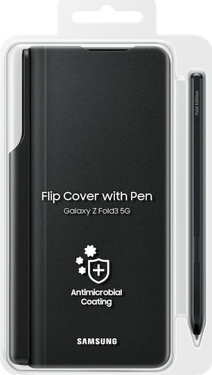 Samsung Book Δερμάτινο Μαύρο (Galaxy Z Fold 3)