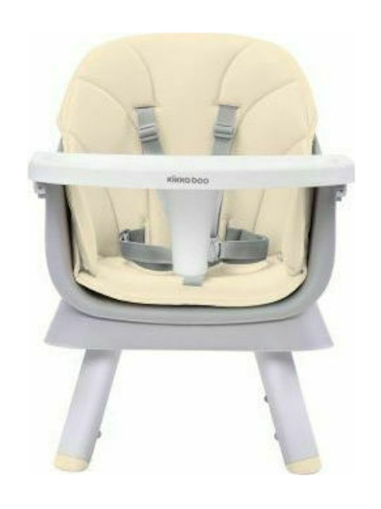 Kikka Boo Eat & Play Baby Highchair 6 in 1 with Adjustable Height Beige