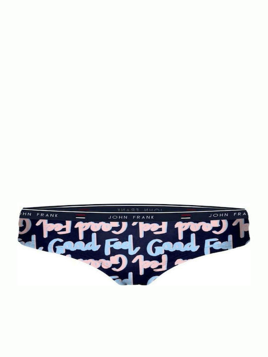 John Frank Feel Good III Hipster Baumwolle Damen Slip 3Pack Grey/Blue/Pink