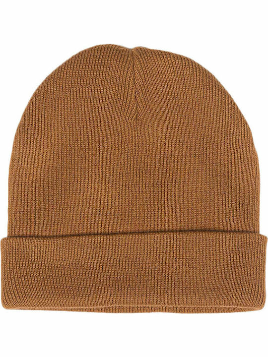 Gibsland Knitted Beanie Cap Brown DK0A4X7K-BD01