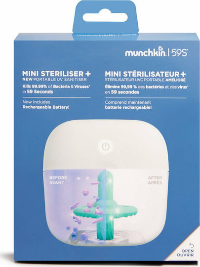 Munchkin Mini Sterilizer+ 59S Portabil Sterilizator pentru copii pentru 1 Suzetă