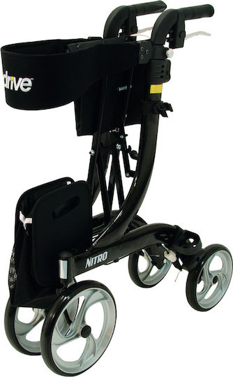 Drive Medical Nitro Πτυσσόμενος Περιπατητήρας Μαύρος
