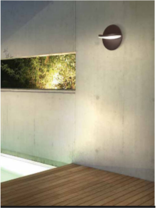 Zambelis Lights Wall-Mounted Outdoor Spot LED IP65 16W with Warm White Light