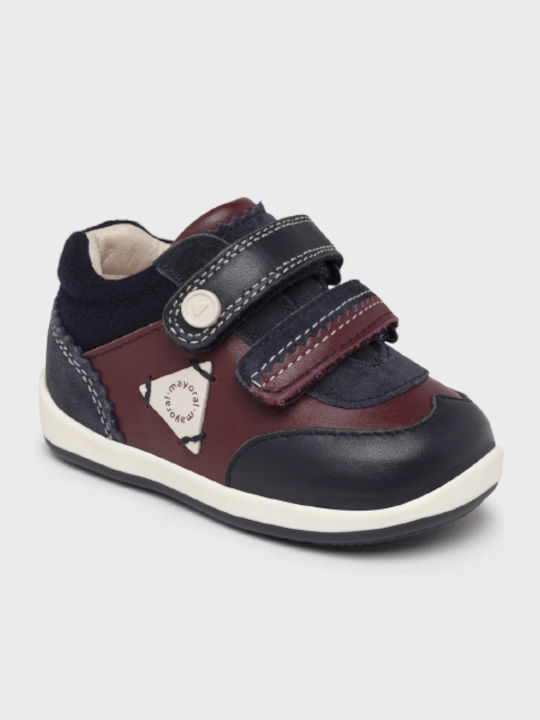 Mayoral Kids Sneakers High with Scratch Burgundy