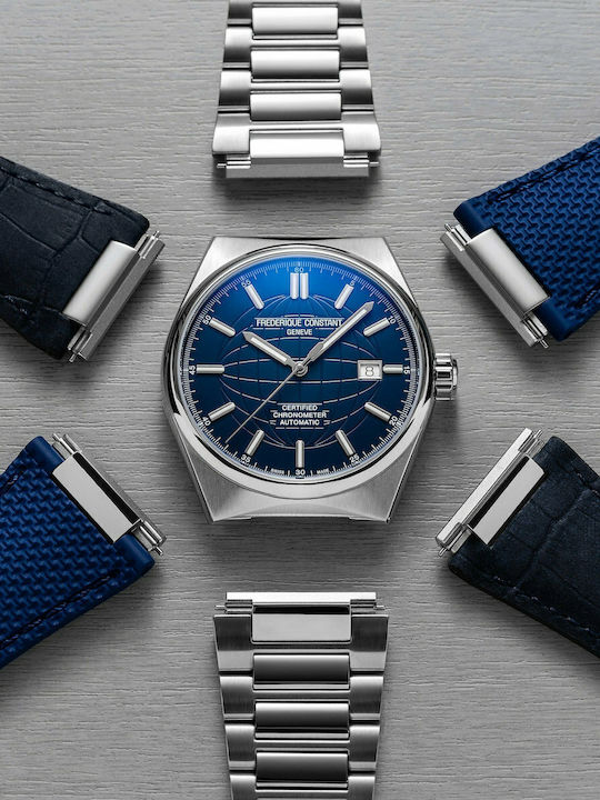 Frederique Constant Ρολόι Μπαταρίας με Μεταλλικό Μπρασελέ Frederique Constant Ρολόι Μπαταρίας με Μεταλλικό Μπρασελέ