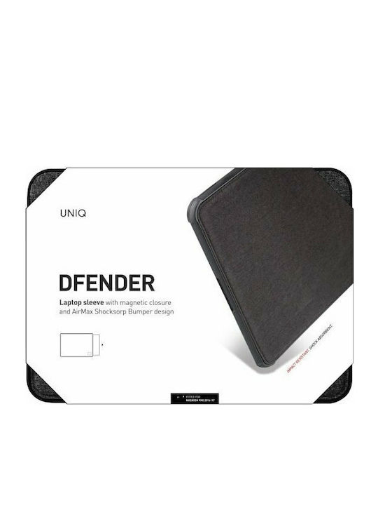 Uniq Dfender Tasche Fall für Laptop 16" Charcoal Black