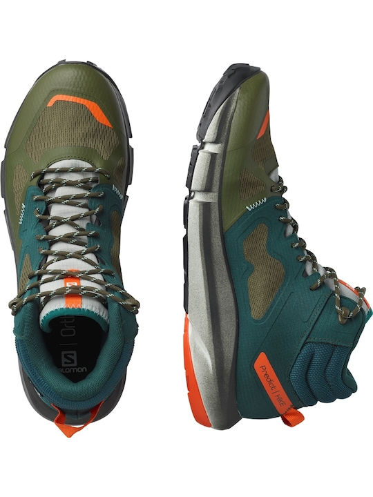 Salomon Predict Hike Mid GTX Ανδρικά Ορειβατικά Μποτάκια Αδιάβροχα με Μεμβράνη Gore-Tex Πράσινα