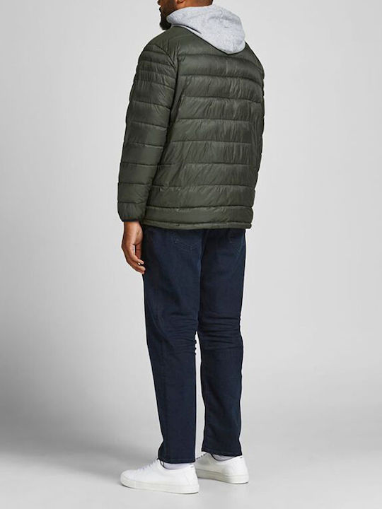 Jack & Jones Men's Winter Puffer Jacket Forest Night