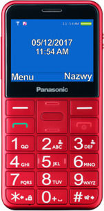 Panasonic KX-TU155 Single SIM Κινητό με Μεγάλα Κουμπιά Κόκκινο