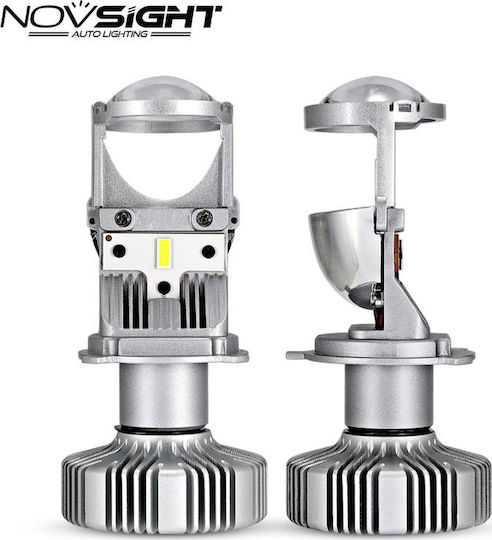 NovSight Lamps Car N26 H4 LED 6500K Cold White 12-24V 90W 2pcs