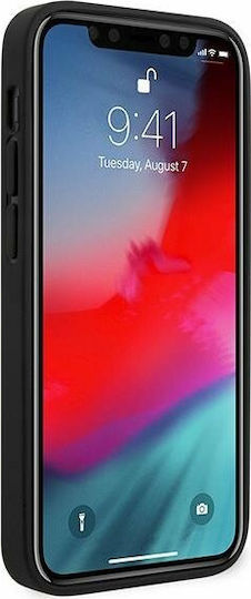 Ferrari Off Track Quilted Back Cover Δερμάτινο Μαύρο (iPhone 12 mini)