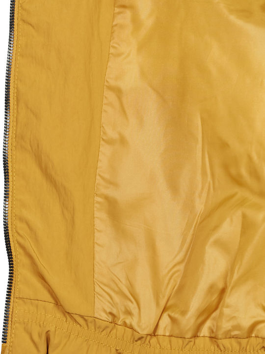 Women's Short Puffer Jacket for Winter Yellow/Honey Mustard