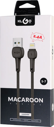 KLGO S7 USB 2.0 Кабел USB-C Мъжки - USB-A Черен 1м