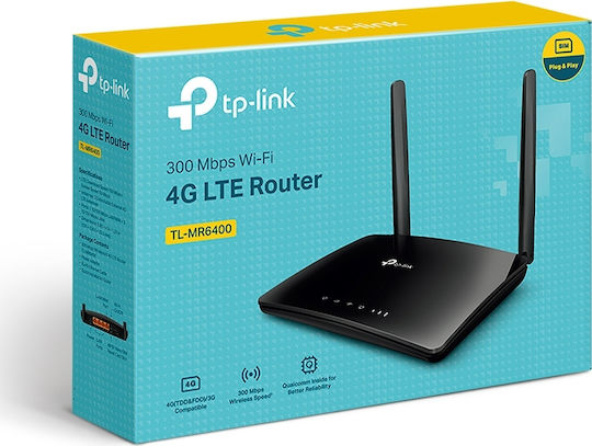 TP-LINK TL-MR6400 v5.20 Wireless 4G Router Wi‑Fi 4 with 3 Ports