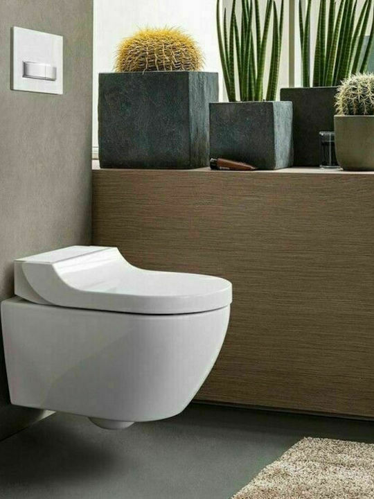 Geberit Aquaclean Tuma Classic Монтирана на стена тоалетна с Капак Софт Клоуз Бяла