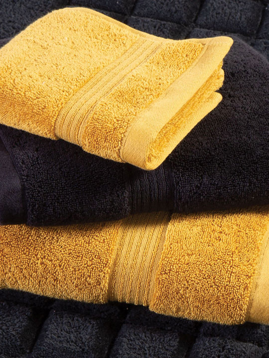Nef-Nef Homeware Geschirrtuch Aegean 50x100εκ. Mustard Gewicht 705gr/m²