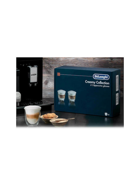 De'Longhi Set Glasses Coffee/Freddo from Glass 190ml 6 Pieces