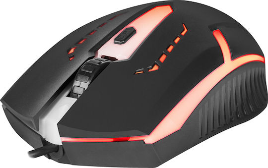 Defender Hit MB-601 RGB Геймърска Мишка Черен